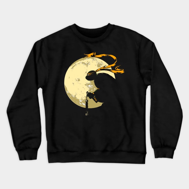 Moonlit Rage Crewneck Sweatshirt by TwistMedia